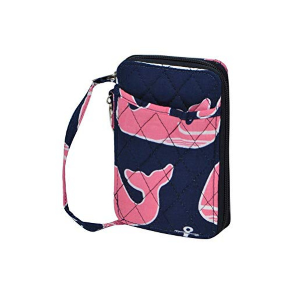 NGIL Handbags - New Preppy Whale Whimsy Quilted Wristlet Wallet